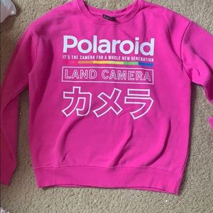 Pink Polaroid sweatshirt!